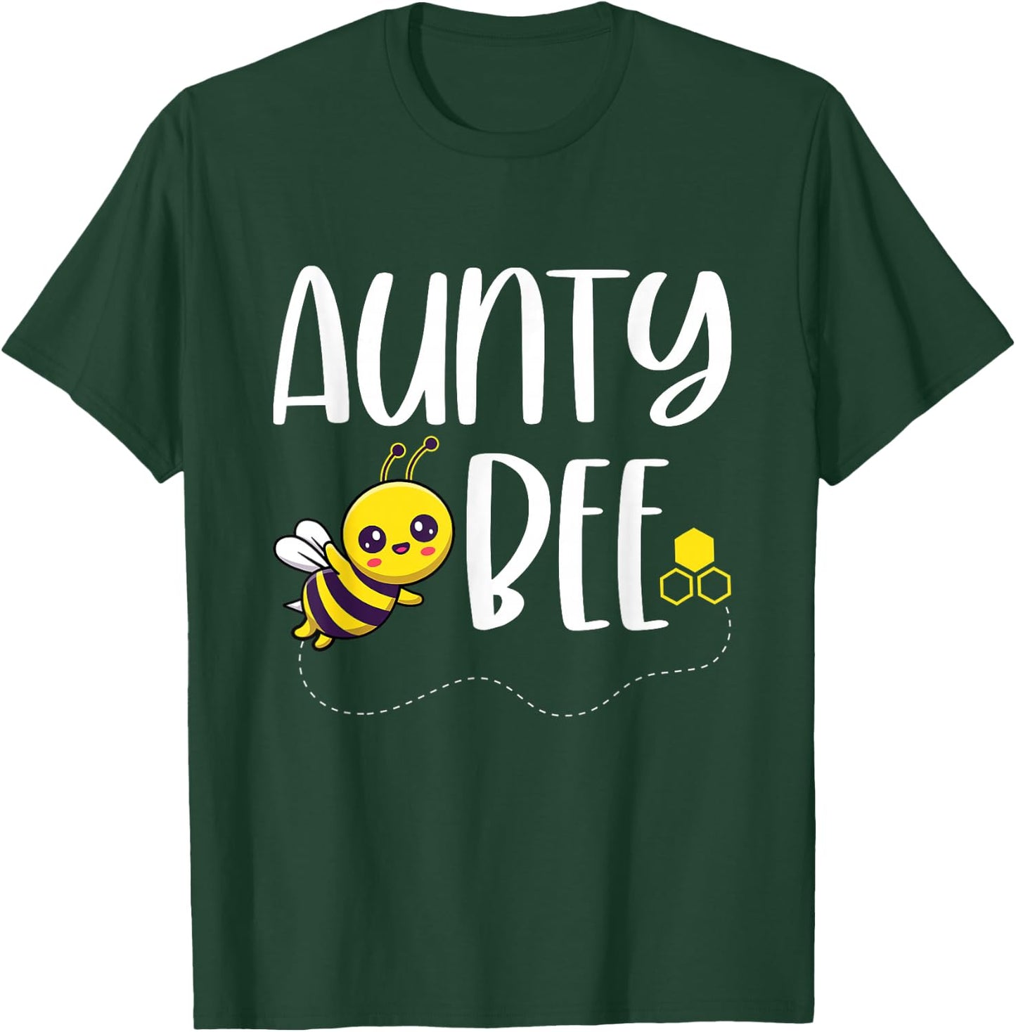 Birthday Bee Family Matching Aunty Bee Auntie Beekeeper Aunt T-Shirt - T-Shirt | Forest