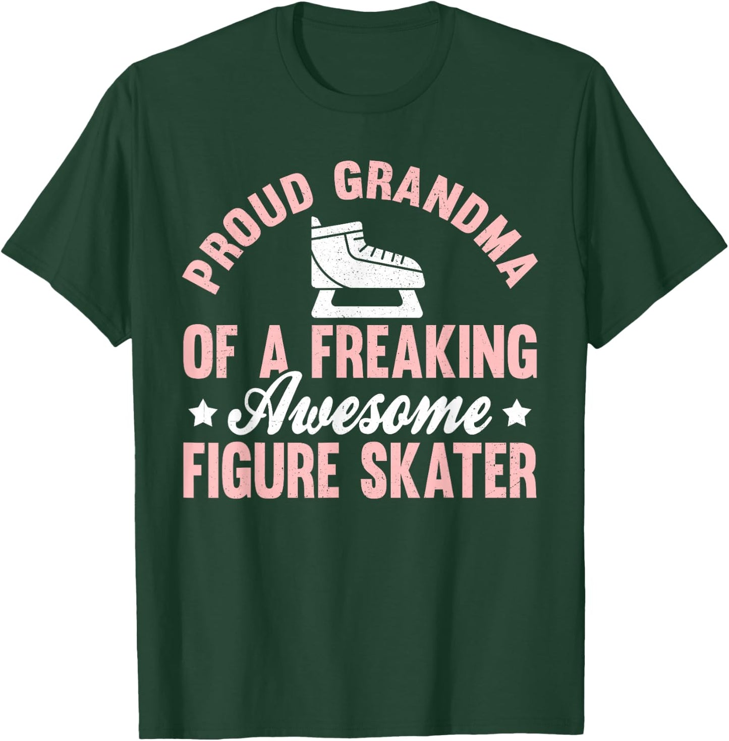 Figure Skater Ice Skate Figure Skating Grandma T-Shirt - T-Shirt | Forest