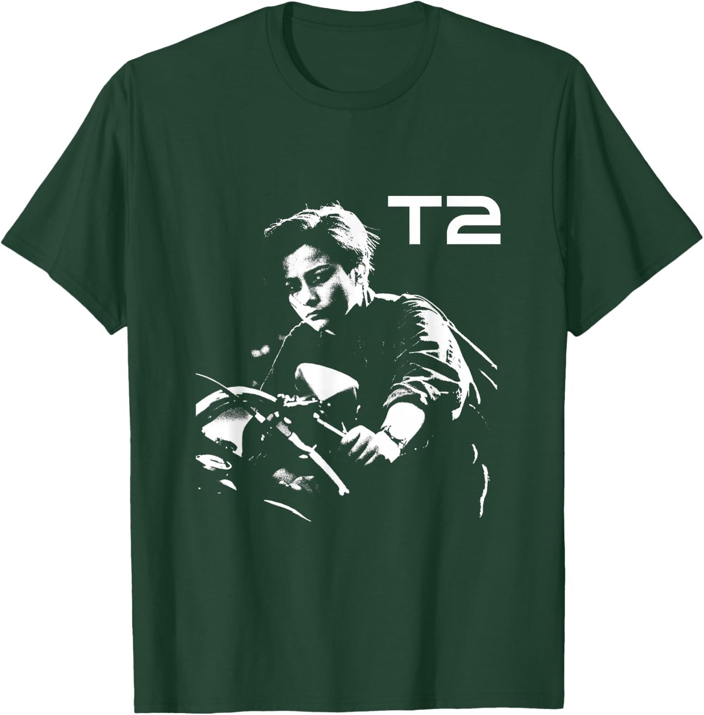Terminator 2 Judgement Day John Connor Bike T-Shirt - T-Shirt | Forest