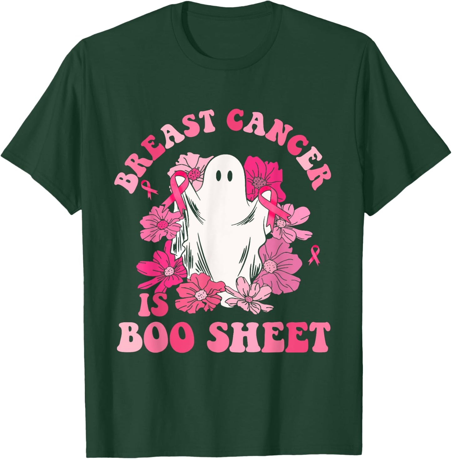Breast Cancer Is Boo Sheet Halloween Breast Cancer Awareness T-Shirt - T-Shirt | Forest