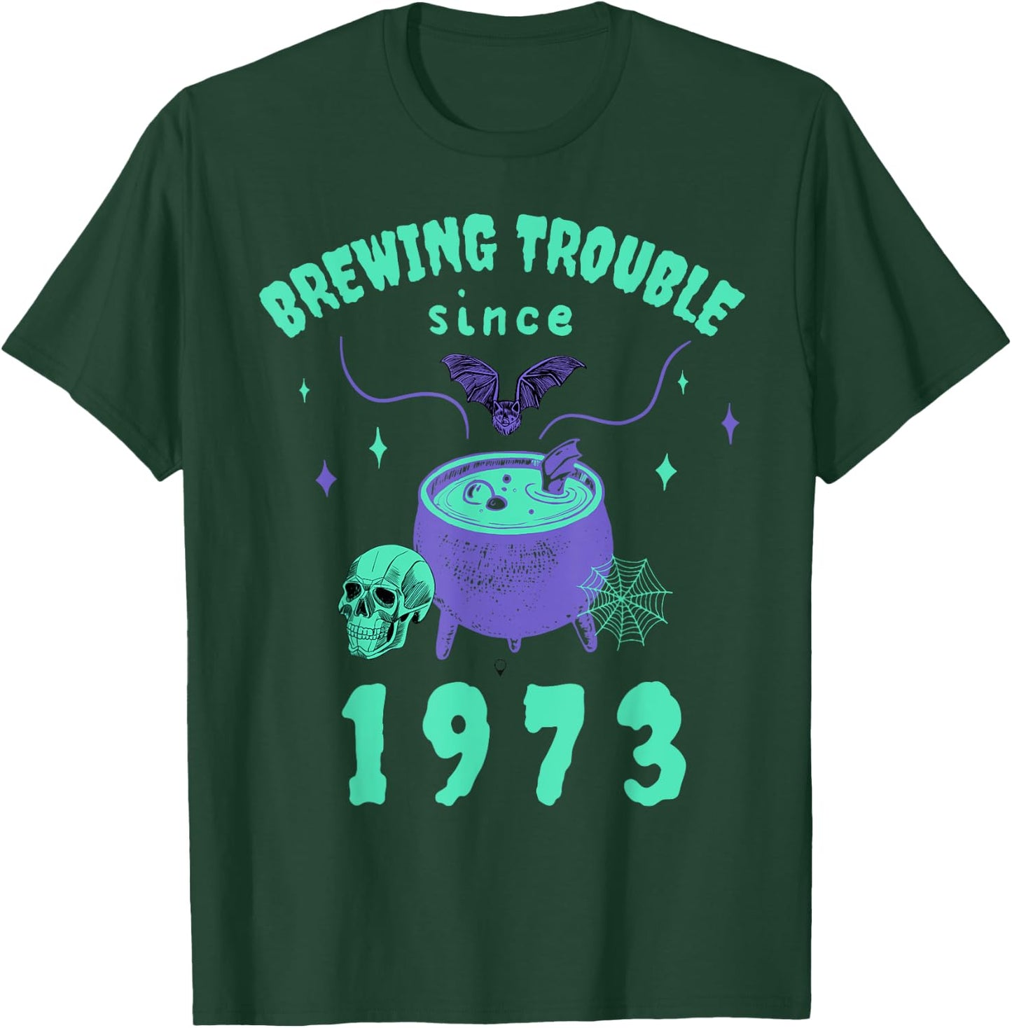 1973 funny Halloween Costume Birthday T-Shirt - T-Shirt | Forest
