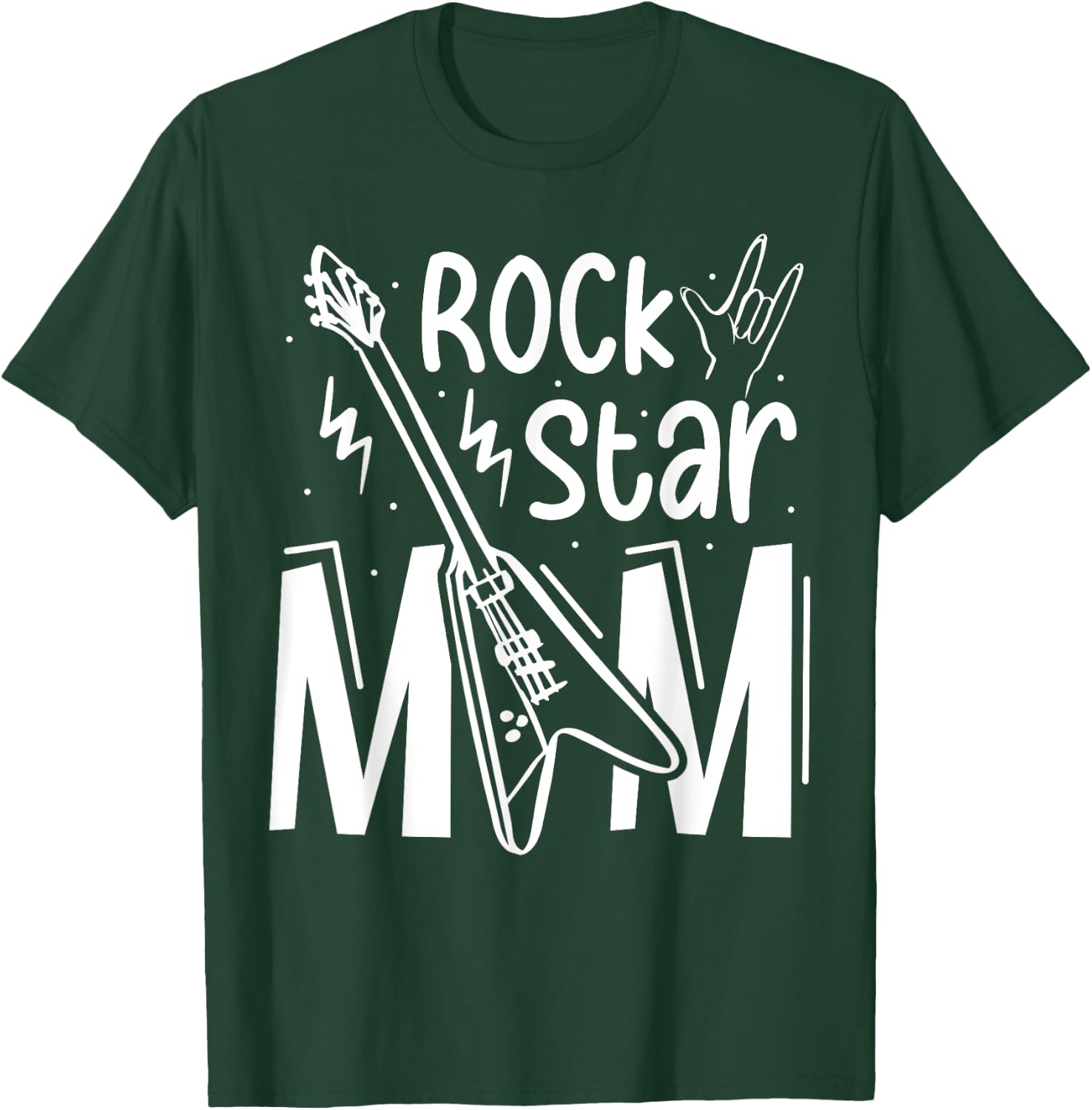 Rockstar Birthday Girl Rock Star Mom Party Music T-Shirt - T-Shirt | Forest