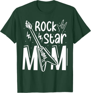 Rockstar Birthday Girl Rock Star Mom Party Music T-Shirt - T-Shirt | Forest