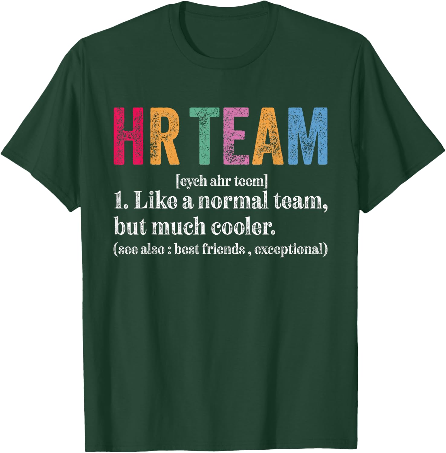 HR Team Definition Funny Retro Human Resources Definition T-Shirt - T-Shirt | Forest