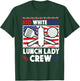 Lunch Lady Patriotic American Flag 4th Of July Red White T-Shirt - T-Shirt | Forest