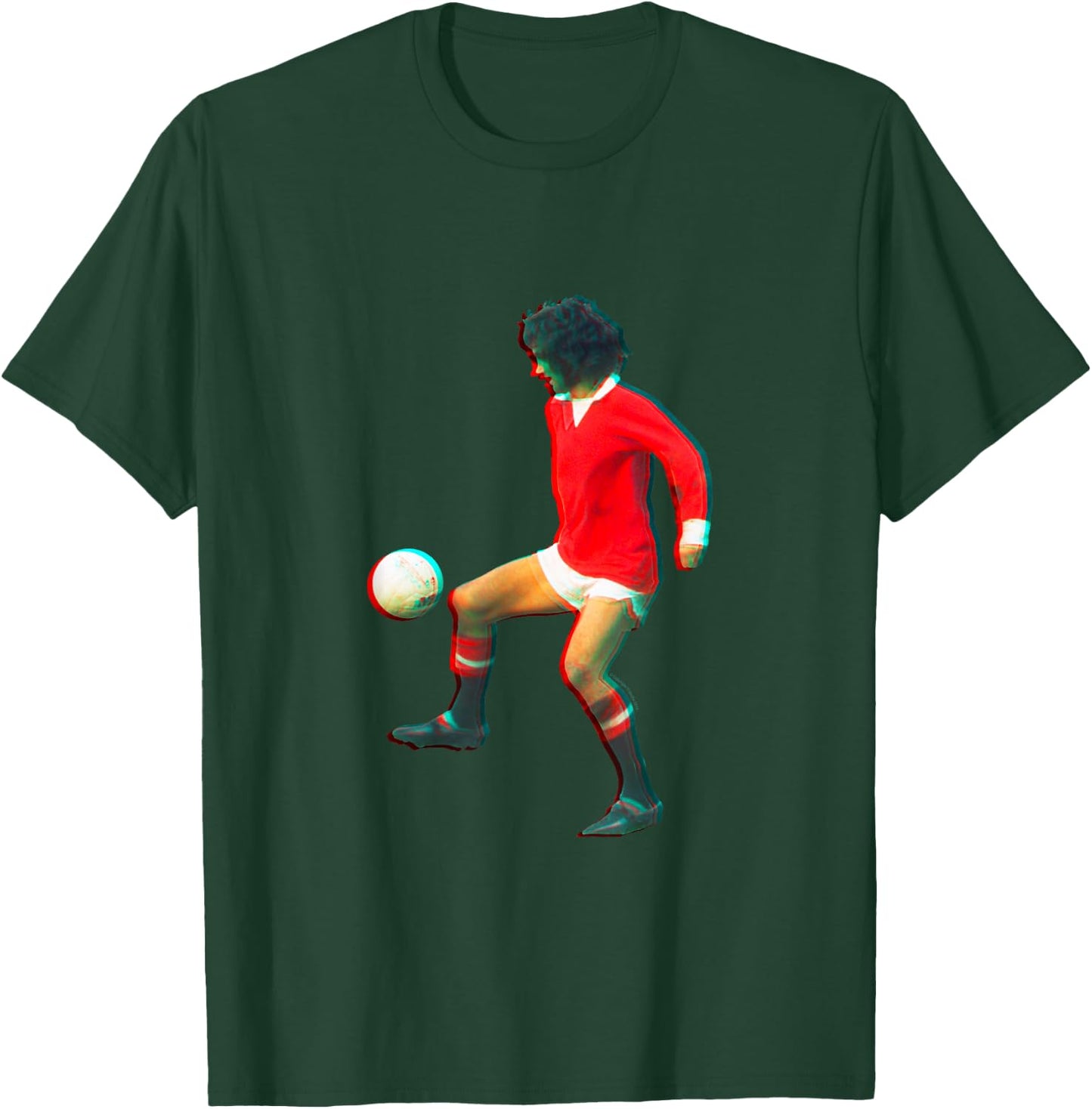 TV Times George Best Playing with Manchester United T-Shirt - T-Shirt | Forest