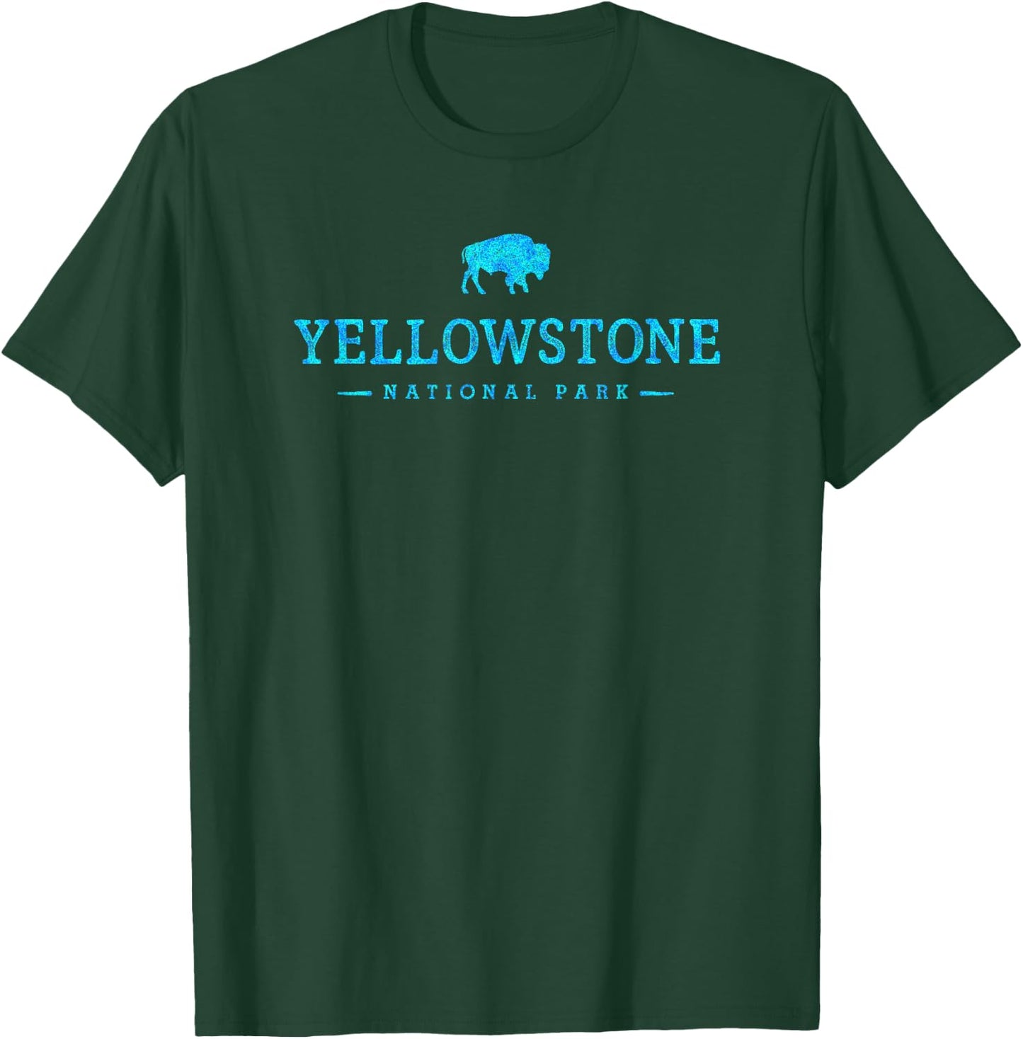 Kids Yellowstone National Park Boys Girls Colorful Buffalo T-Shirt - T-Shirt | Forest