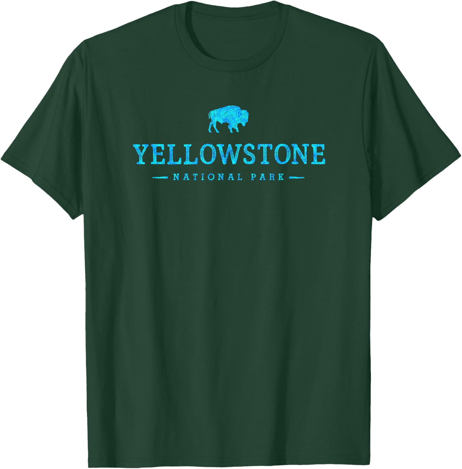 Kids Yellowstone National Park Boys Girls Colorful Buffalo T-Shirt - T-Shirt | Forest