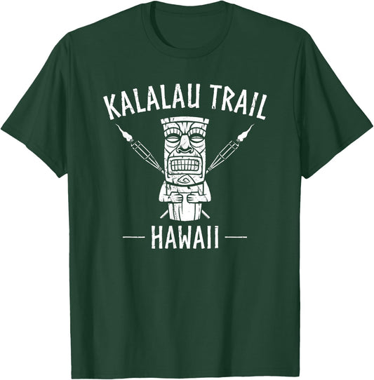 Kalalau Trail Hawaii Hawaiian Hiking Napali Coast Vacation T-Shirt - T-Shirt | Forest