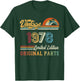 Vintage 1978 Limited Edition Original Parts 45th Birthday T-Shirt - T-Shirt | Forest