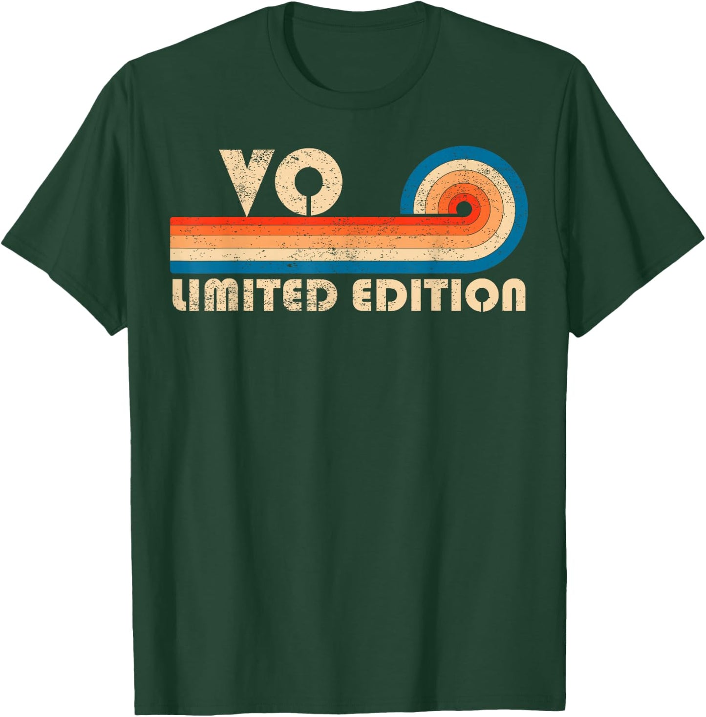 VO Surname Retro Vintage 80s 90s Birthday Reunion T-Shirt - T-Shirt | Forest