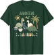 Auntiesaurus T Rex Dinosaur Auntie Saurus Family Matching T-Shirt - T-Shirt | Forest