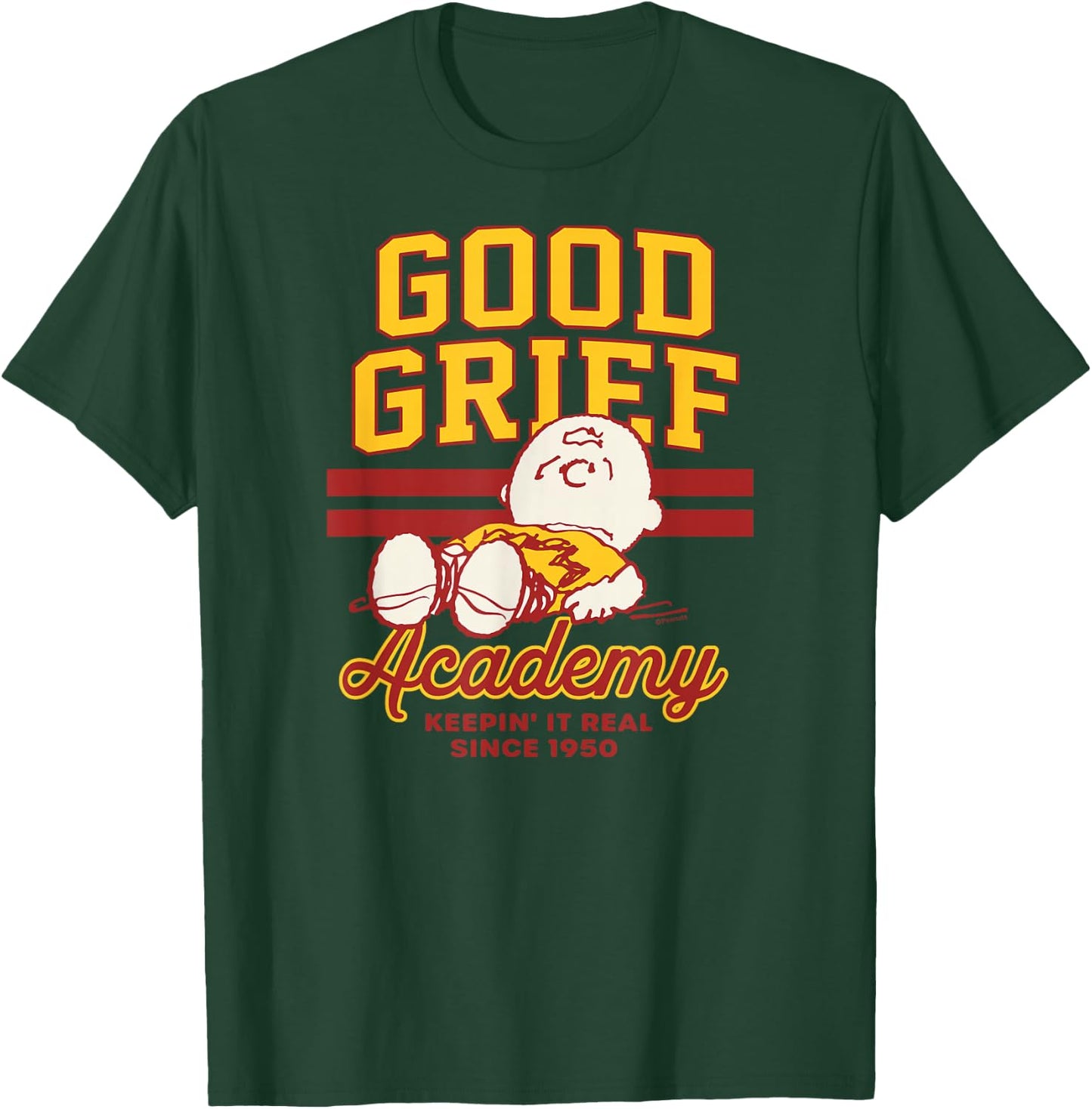 Peanuts - Good Grief Academy T-Shirt - T-Shirt | Forest
