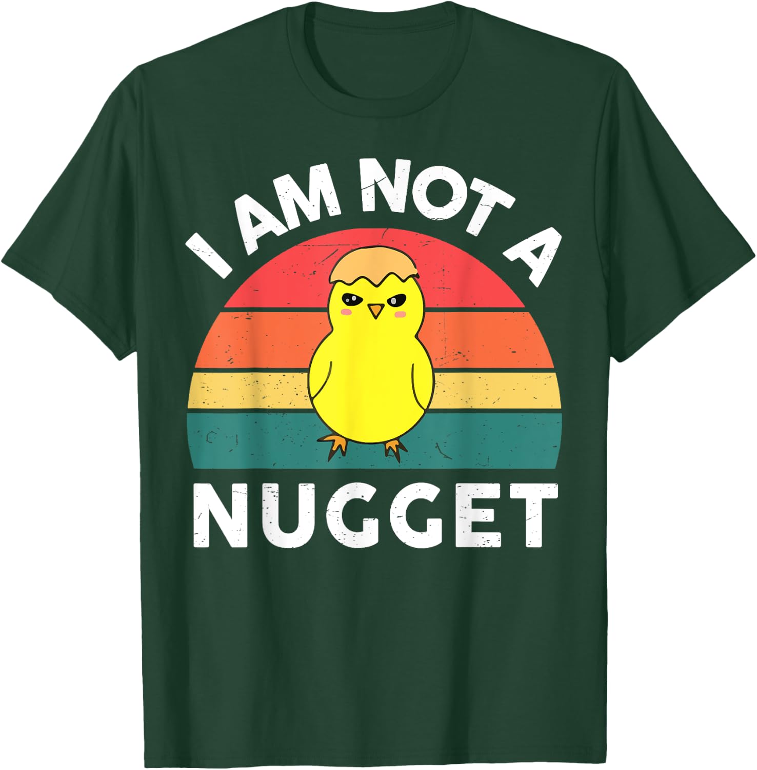 CAT Vegan-Shirt I Am Not Nugget Men Women Funny Vegetarian Gift T-Shirt - T-Shirt | Forest