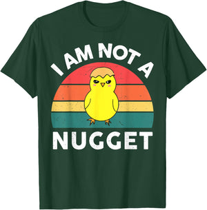 CAT Vegan-Shirt I Am Not Nugget Men Women Funny Vegetarian Gift T-Shirt - T-Shirt | Forest