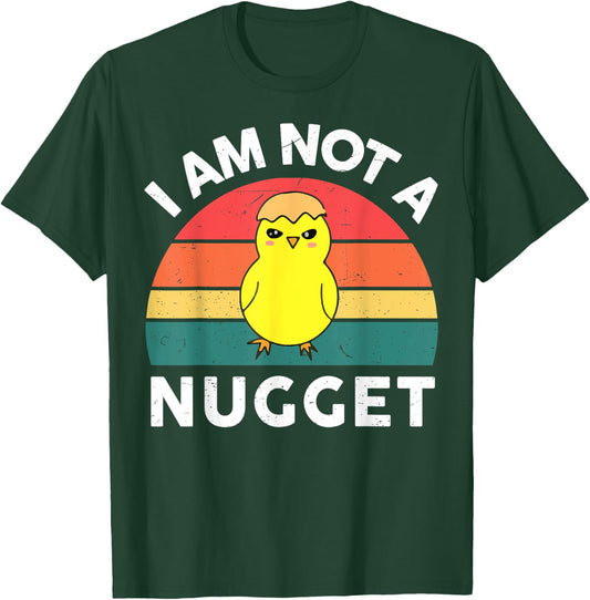 CAT Vegan-Shirt I Am Not Nugget Men Women Funny Vegetarian Gift T-Shirt - T-Shirt | Forest