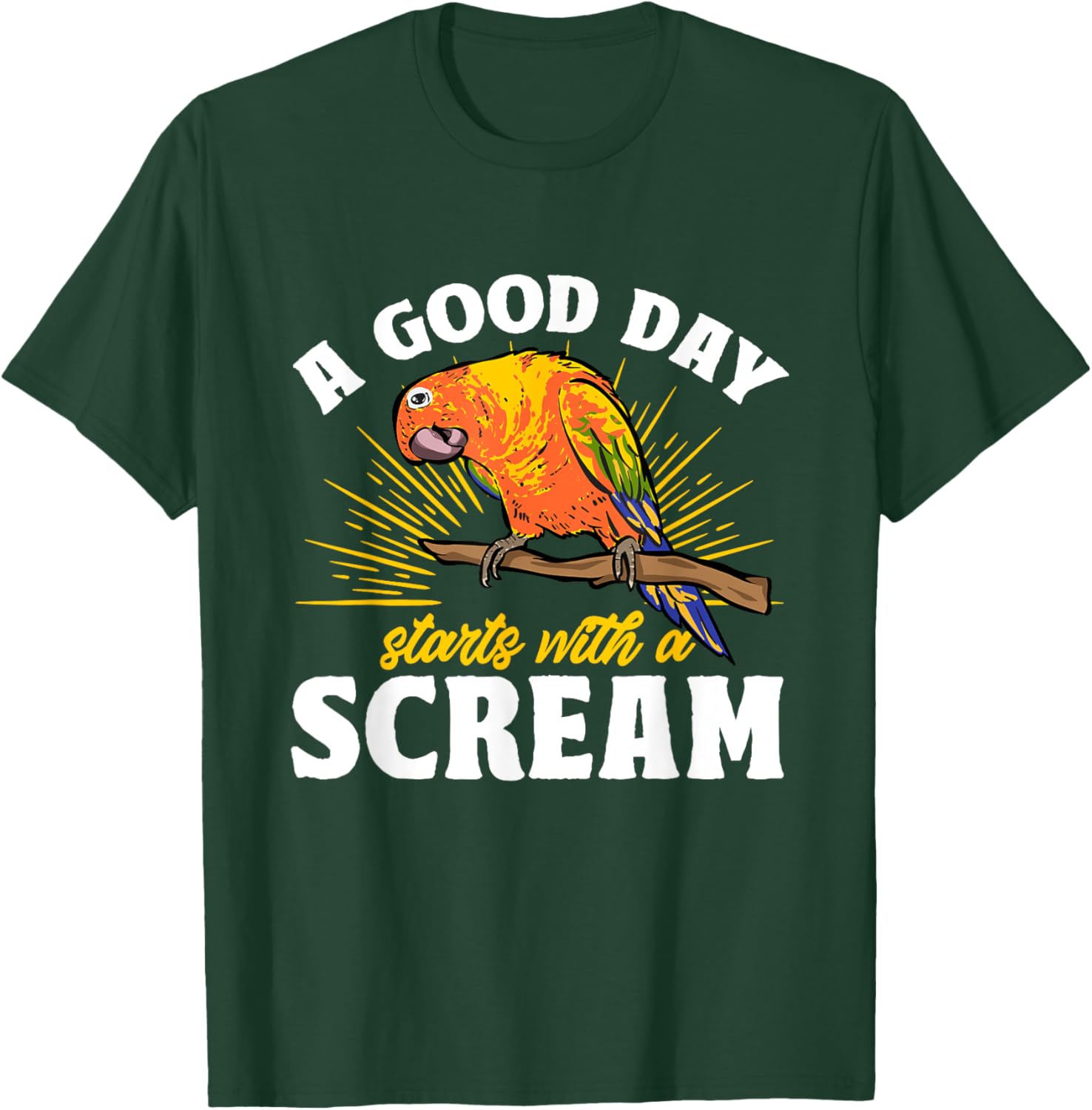 Sun Conure Parrot Bird Conure T-Shirt - T-Shirt | Forest