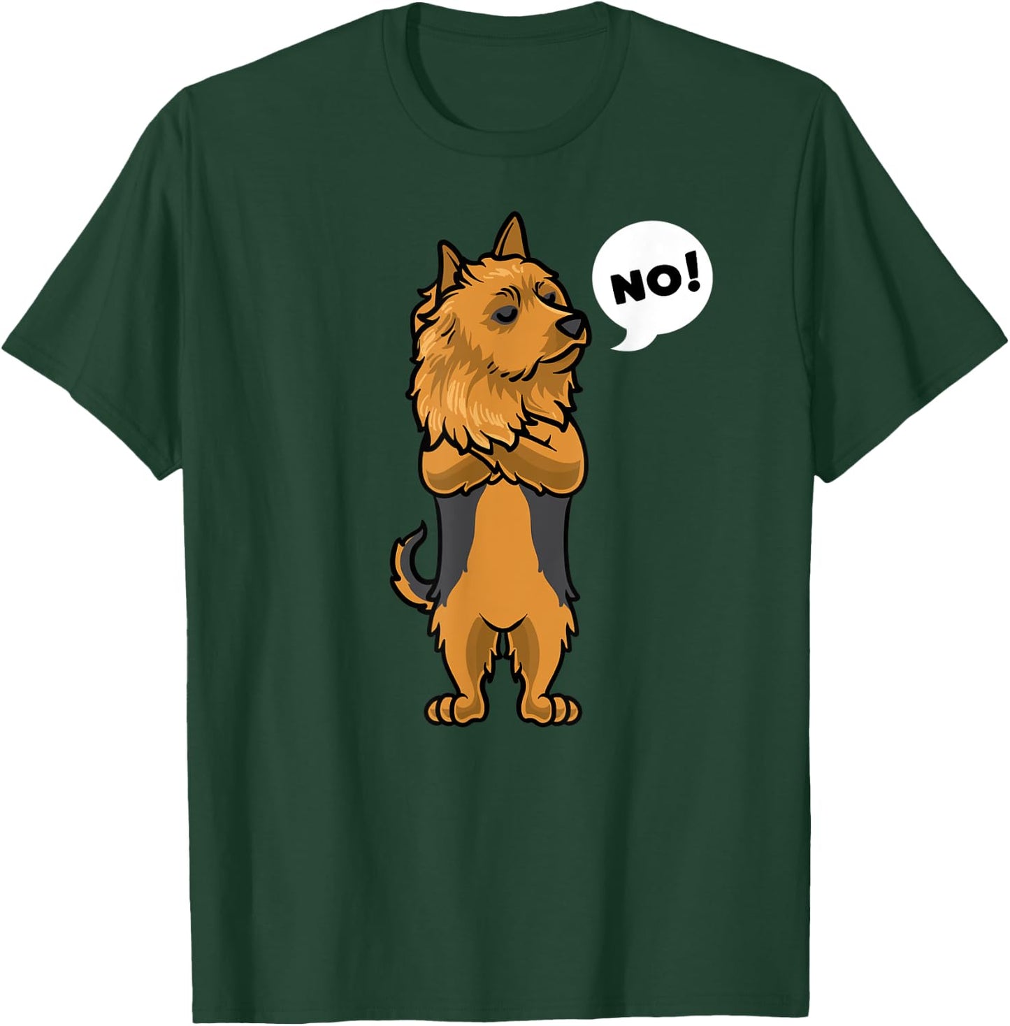 Stubborn Australian Terrier Dog T-Shirt - T-Shirt | Forest