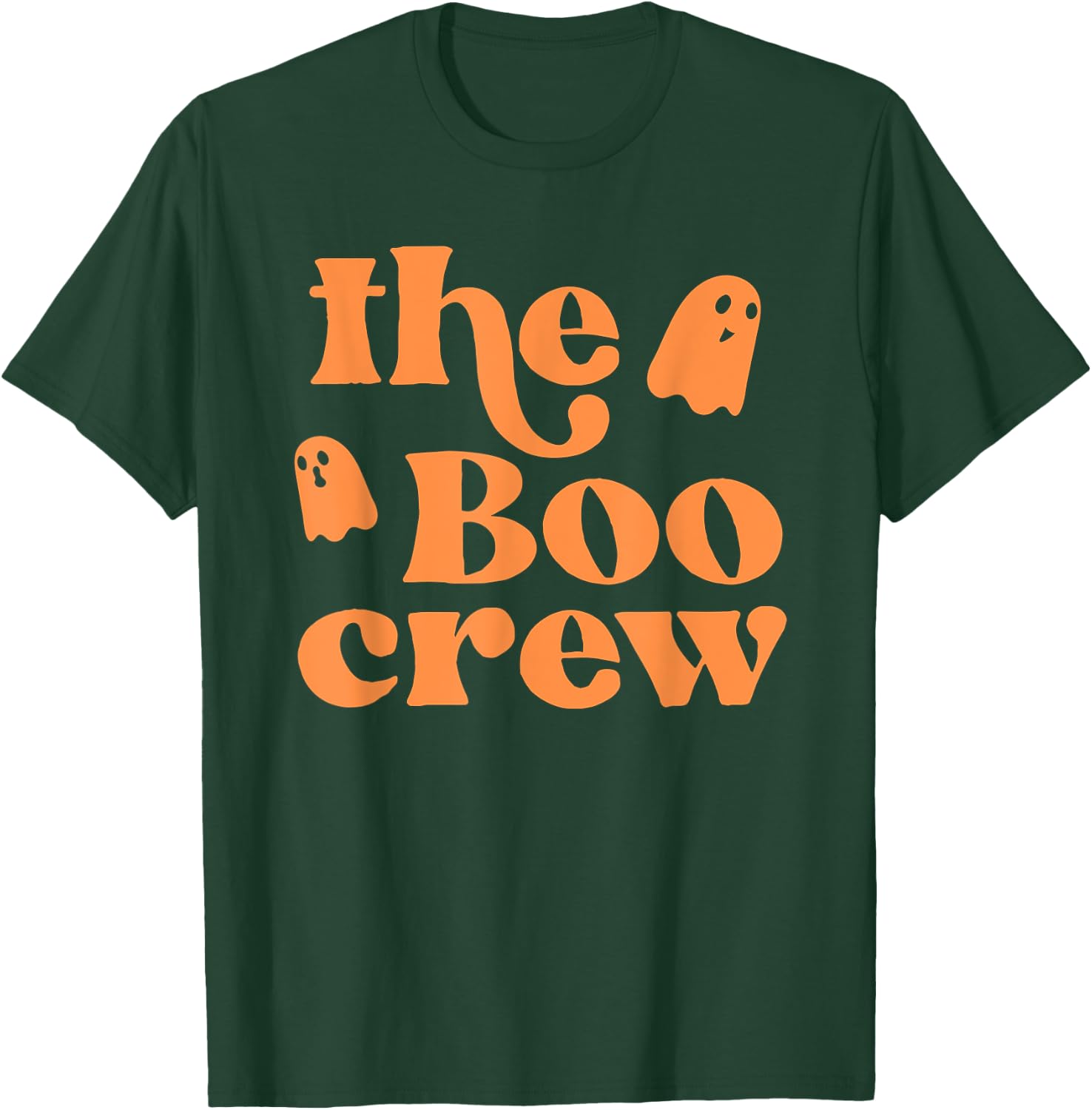 The Boo Crew in orange Halloween T-Shirt - T-Shirt | Forest
