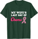 Proud Husband My Wife's Last Day Of Chemo Cancer Survivor T-Shirt - T-Shirt | Forest