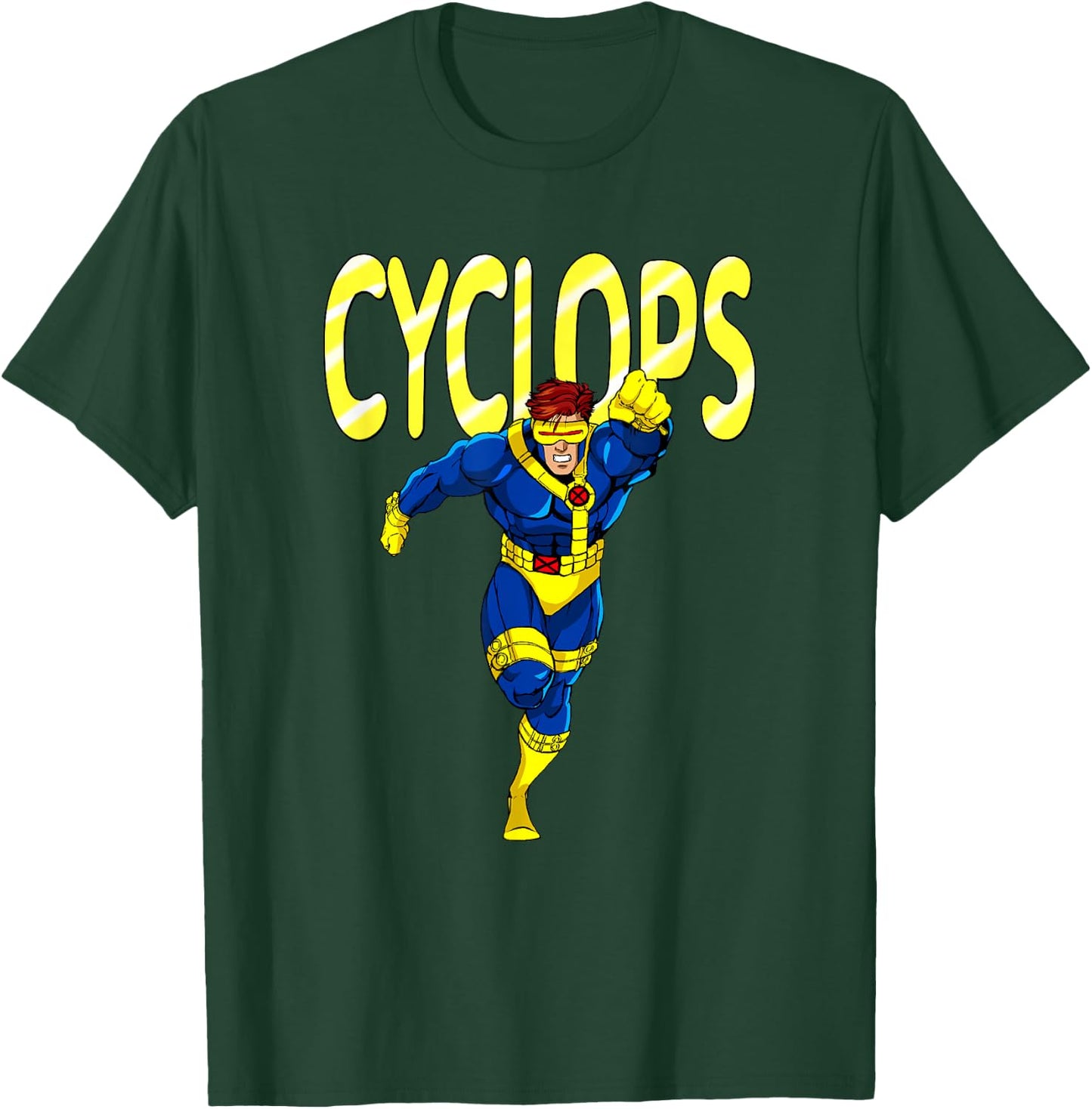 Marvel X-Men Cyclops 90's TV Show Portrait T-Shirt - T-Shirt | Forest