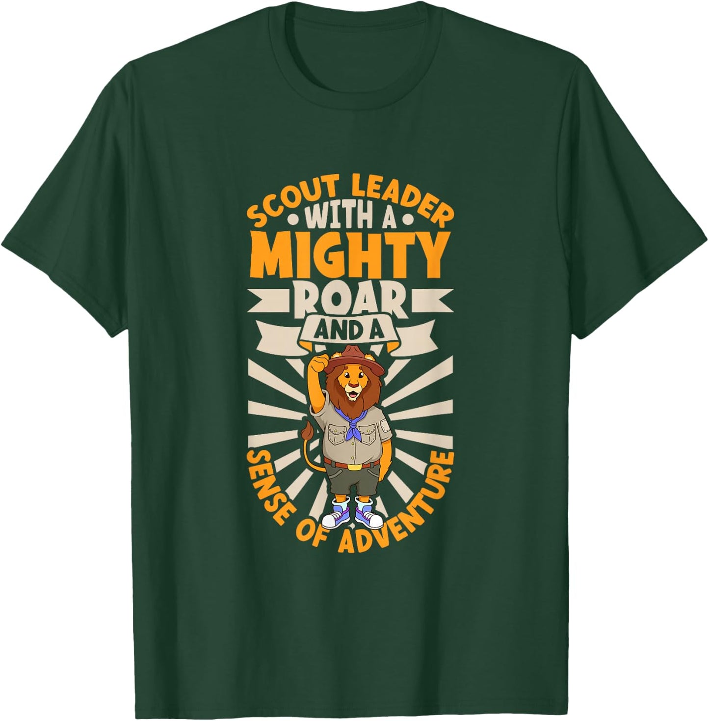 Lion is Scout Leader T-Shirt - T-Shirt | Forest