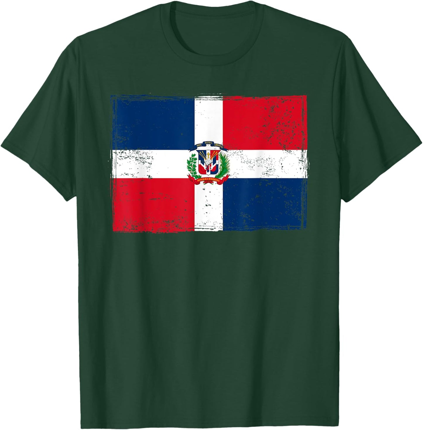 Dominican Republic Flag & Dominican Outfit T-Shirt - T-Shirt | Forest