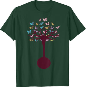 Banjo Tree Folk Music Band Bluegrass Musician Lover T-Shirt - T-Shirt | Forest