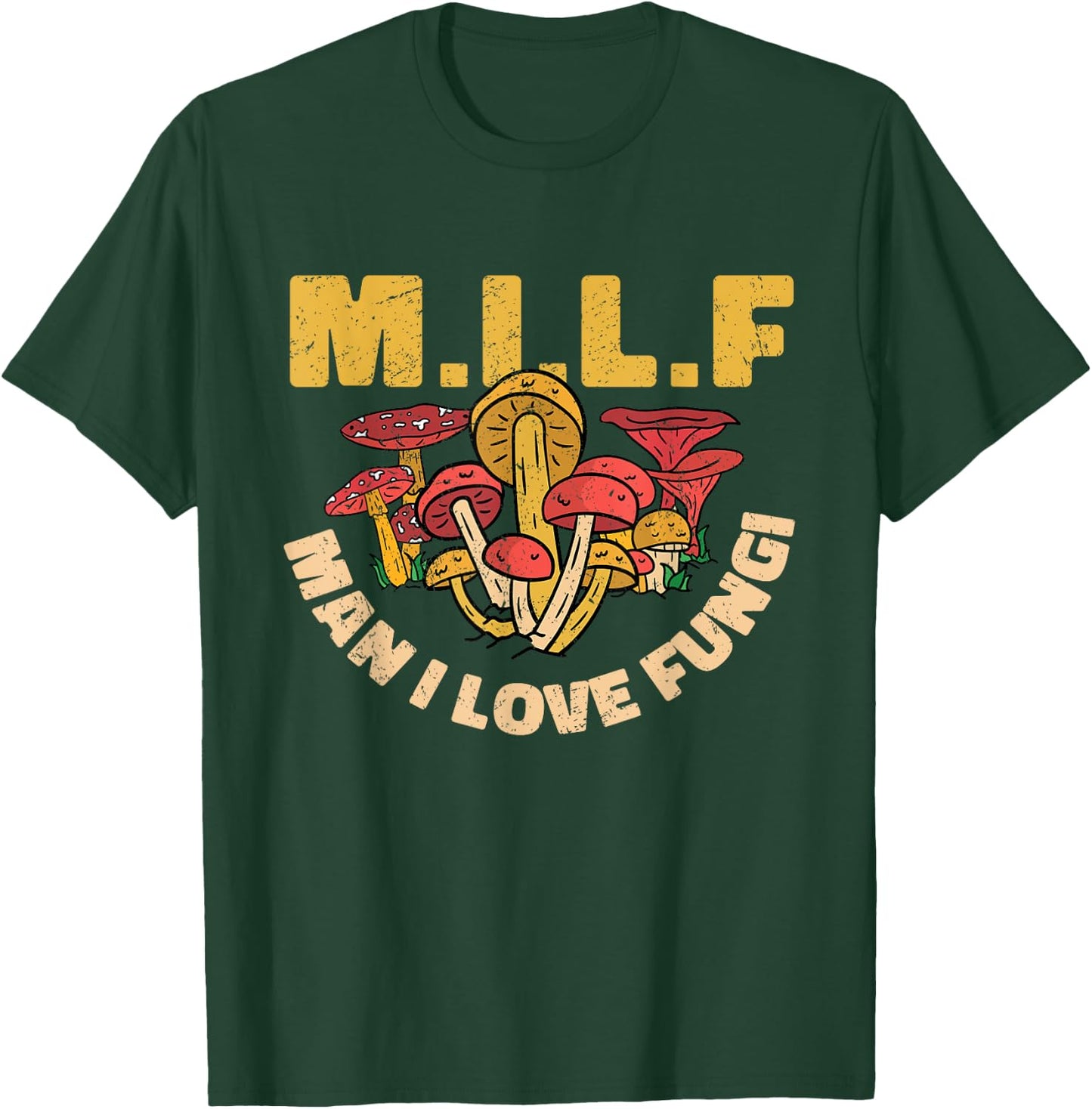 Mushroom Man I Love Fungi Toadstool T-Shirt - T-Shirt | Forest