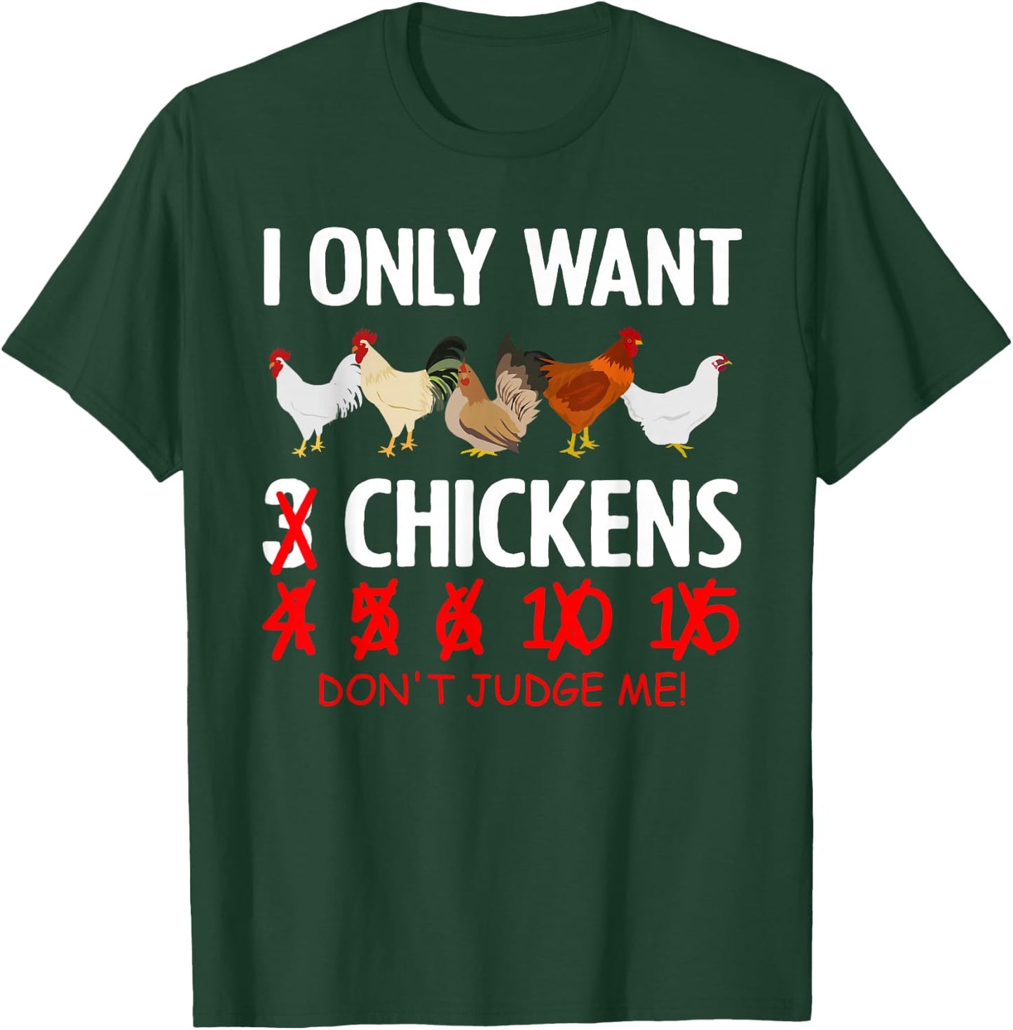 Funny Chicken Design Women Poultry Chicken Lovers T-Shirt - T-Shirt | Forest