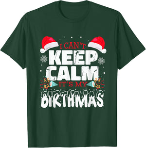 Birthmas saying birthday on christmas birthday child T-Shirt - T-Shirt | Forest