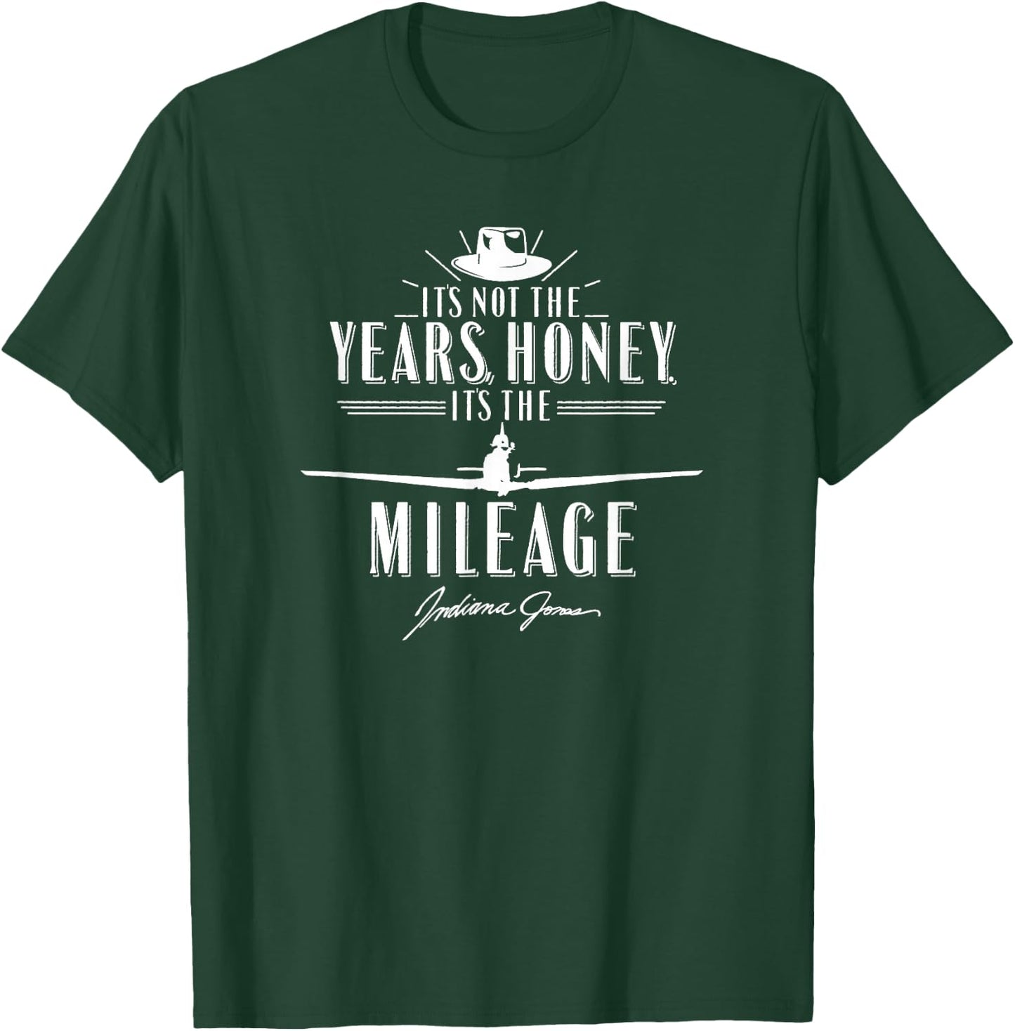 Indiana Jones Raiders of The Lost Ark It's The Mileage Logo T-Shirt - T-Shirt | Forest