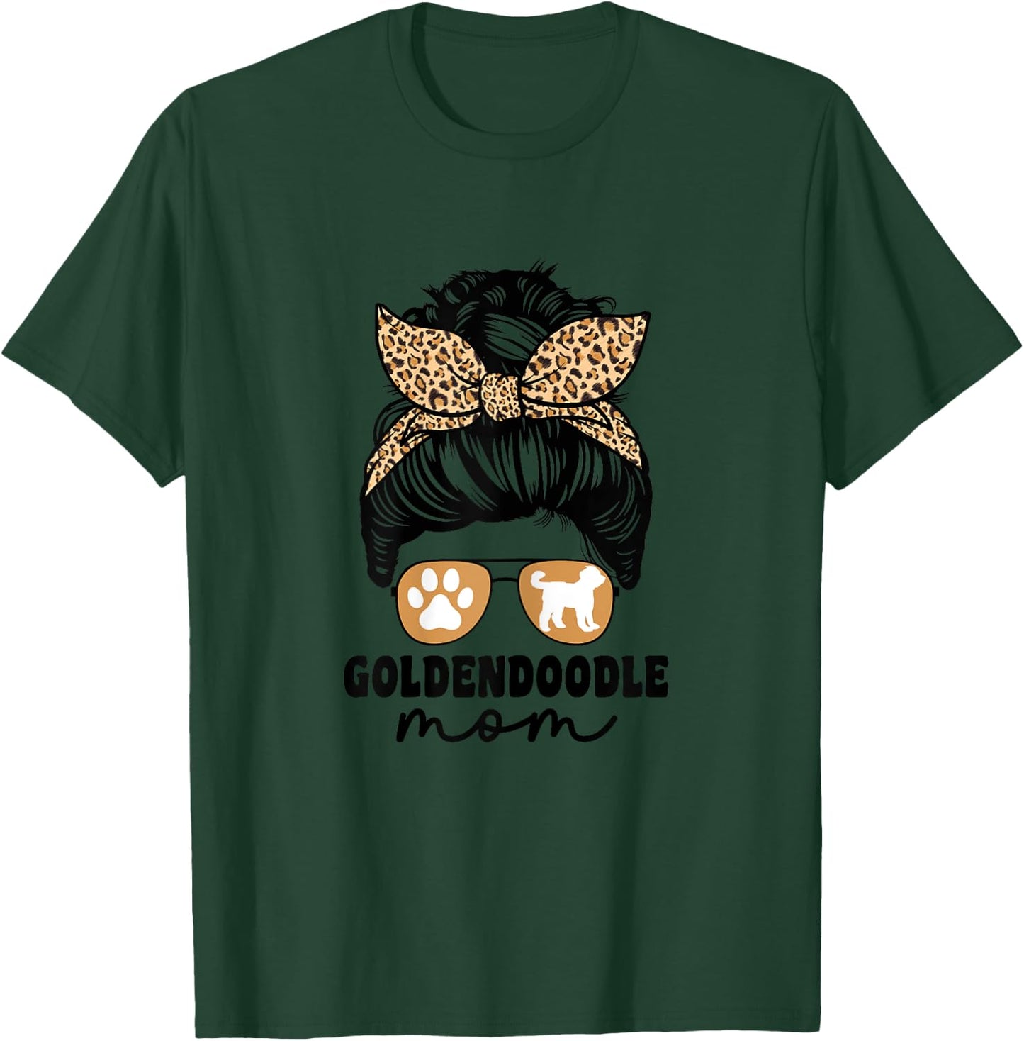 Cute Goldendoodle Mom Ladies Doodle Dog Mom Funny T-Shirt - T-Shirt | Forest