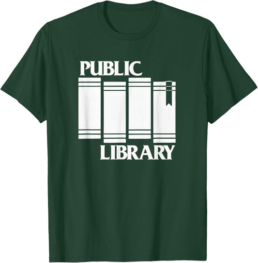 Public Library Punk Libraries Books T-Shirt - T-Shirt | Forest