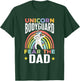 Funny Unicorn Bodyguard Fear The Dad Unicorn Security Men T-Shirt - T-Shirt | Forest