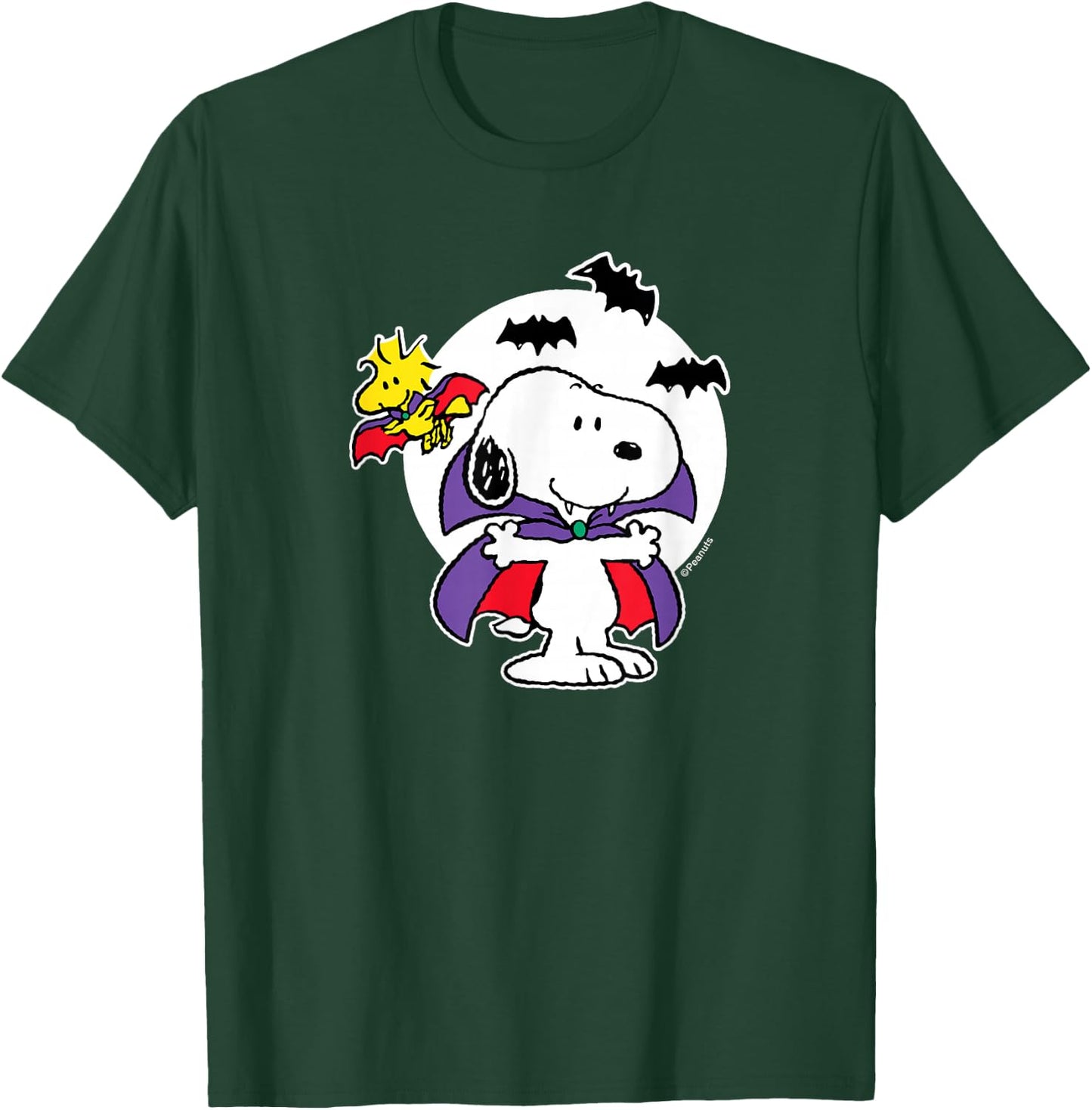 Peanuts - Snoopy Woodstock Vampire T-Shirt - T-Shirt | Forest