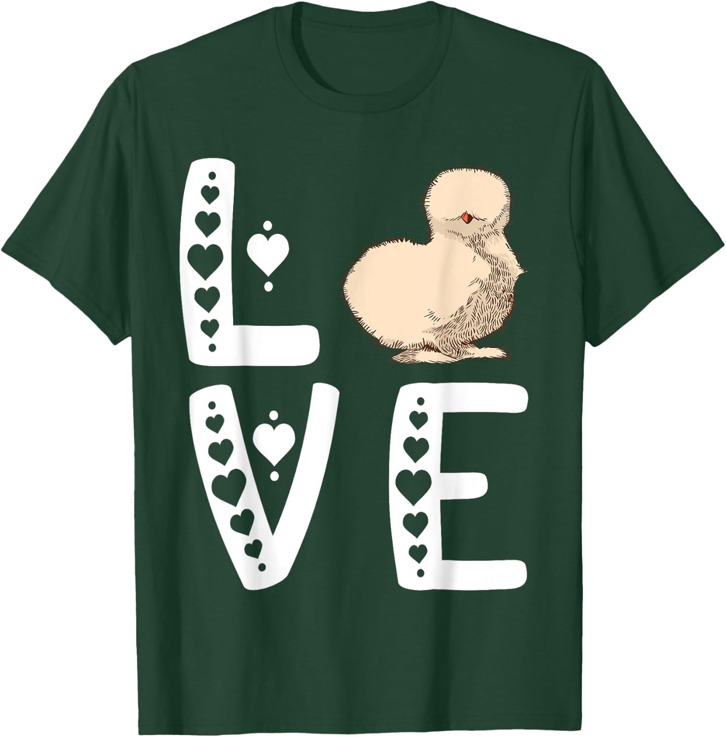 Silkie Chicken Silkie Chicken Lover Love Silky Chicken T-Shirt - T-Shirt | Forest