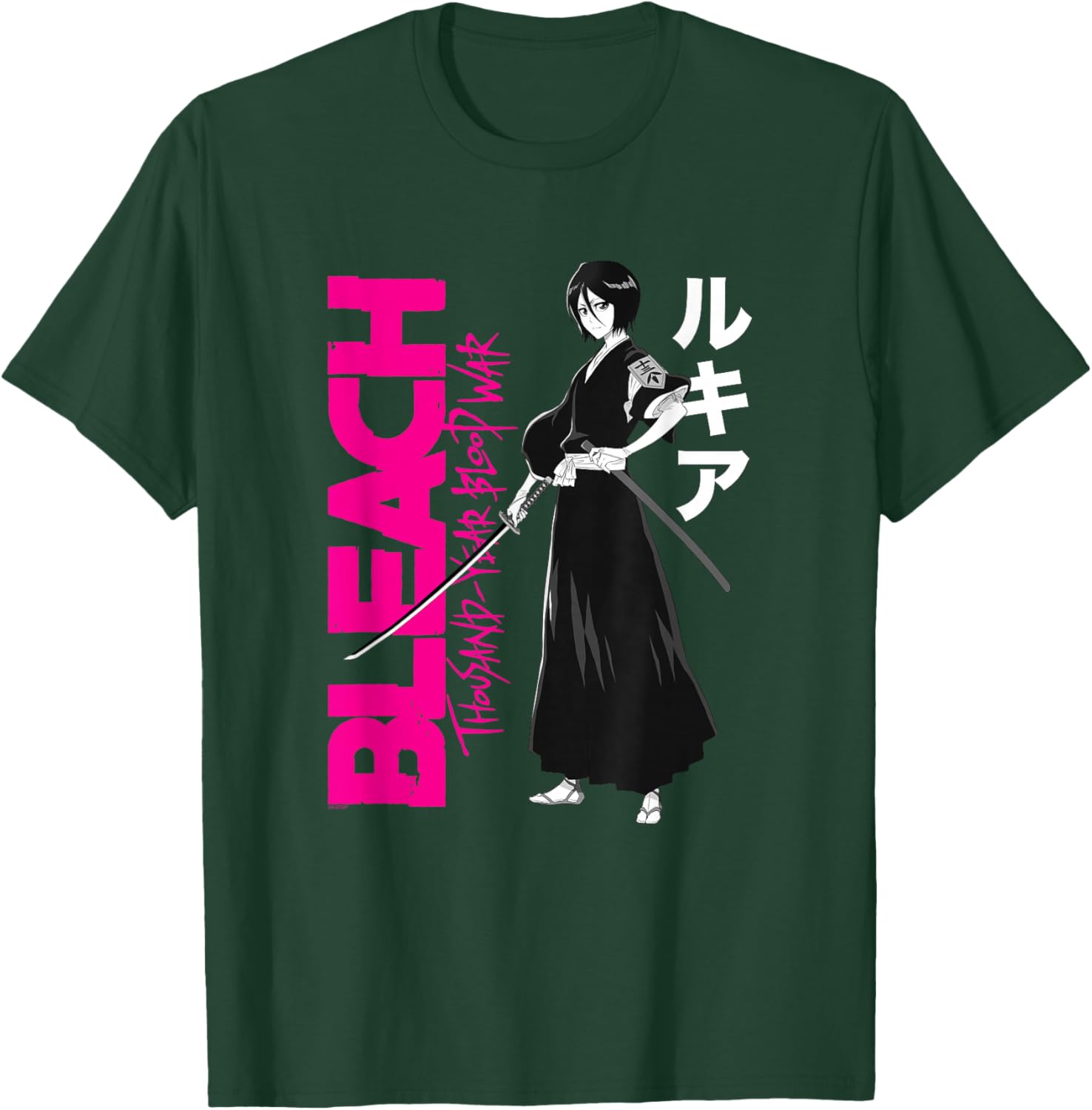 Bleach: Thousand Year Blood War Rukia with Large Logo Anime T-Shirt - T-Shirt | Forest