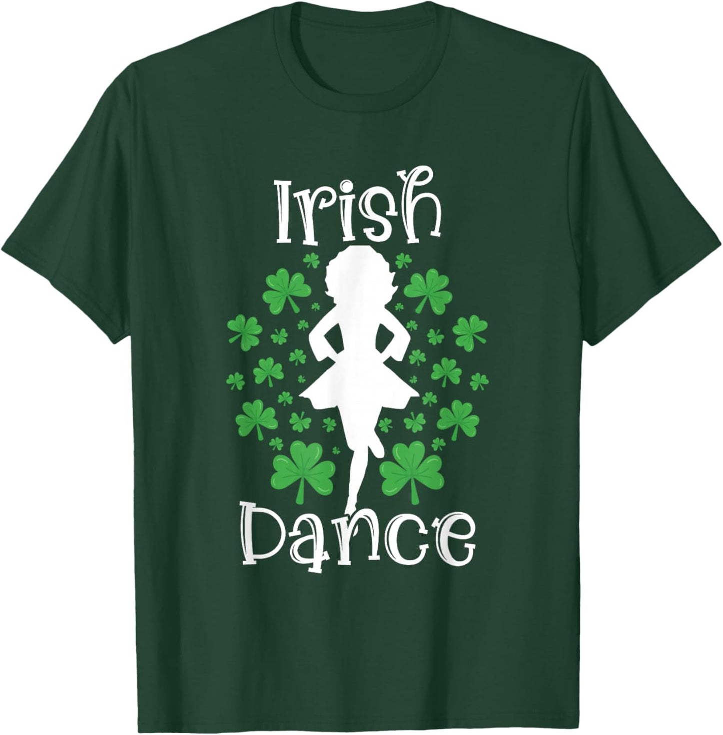 Irish Dance St Patricks Day Reel Girl Irish Step Dance Shoes T-Shirt - T-Shirt | Forest