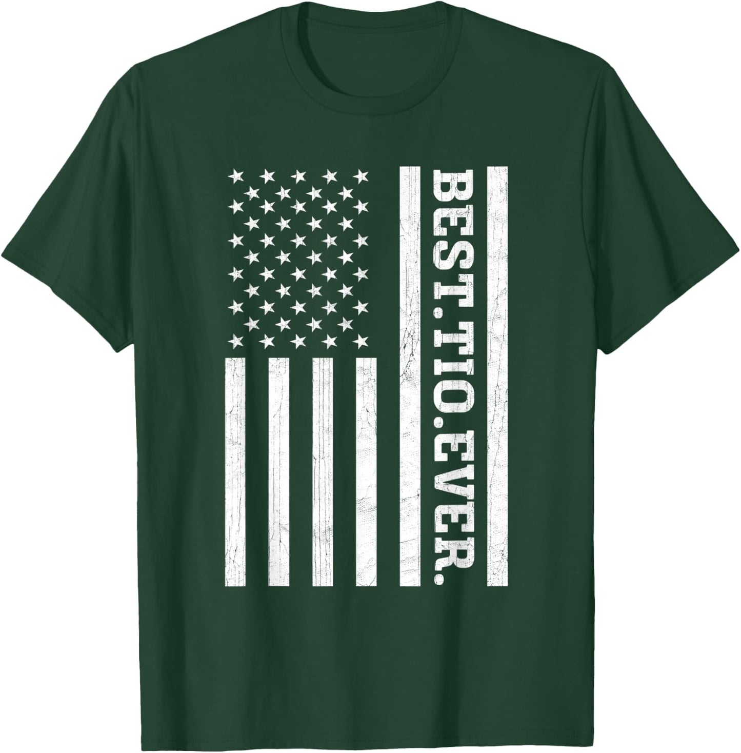 Best Tio Ever US American Flag Tio Vintage T-Shirt - T-Shirt | Forest