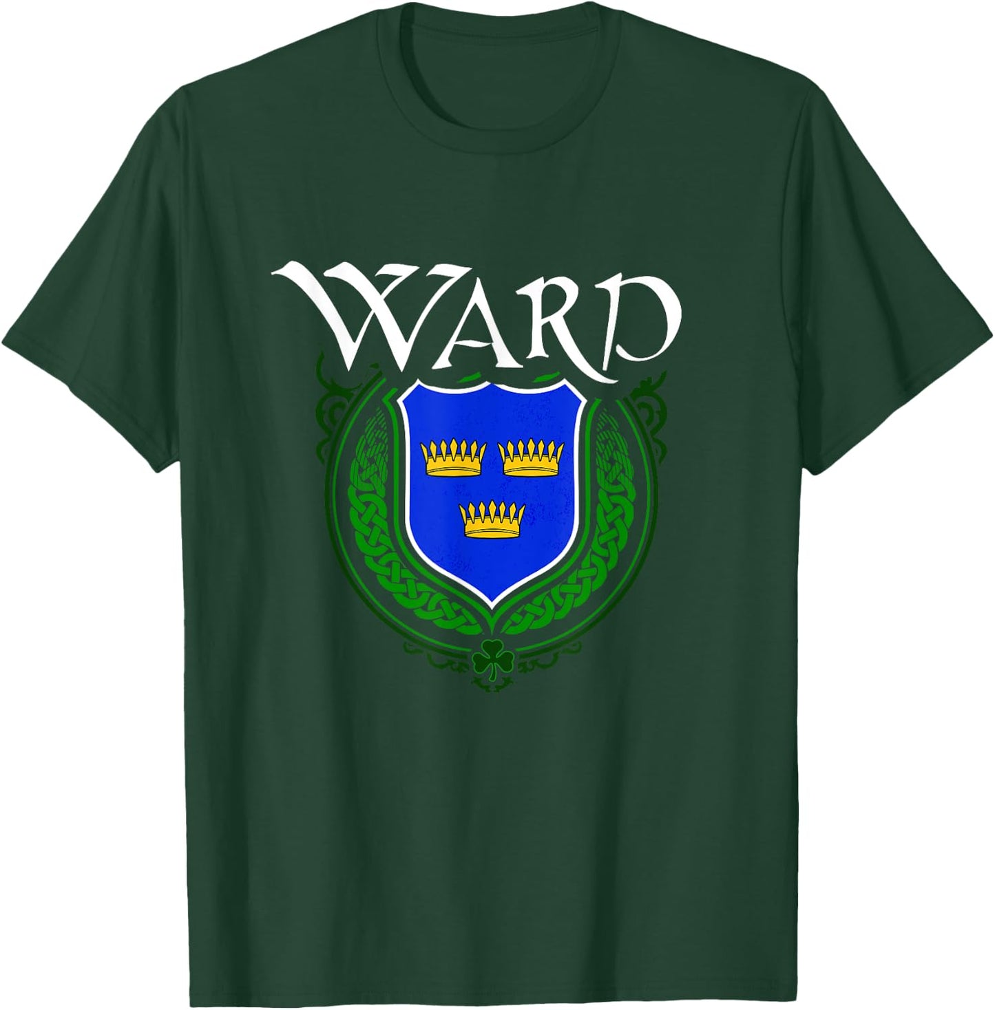 Ward Surname Irish Clan Tartan Badge Ireland T-Shirt - T-Shirt | Forest