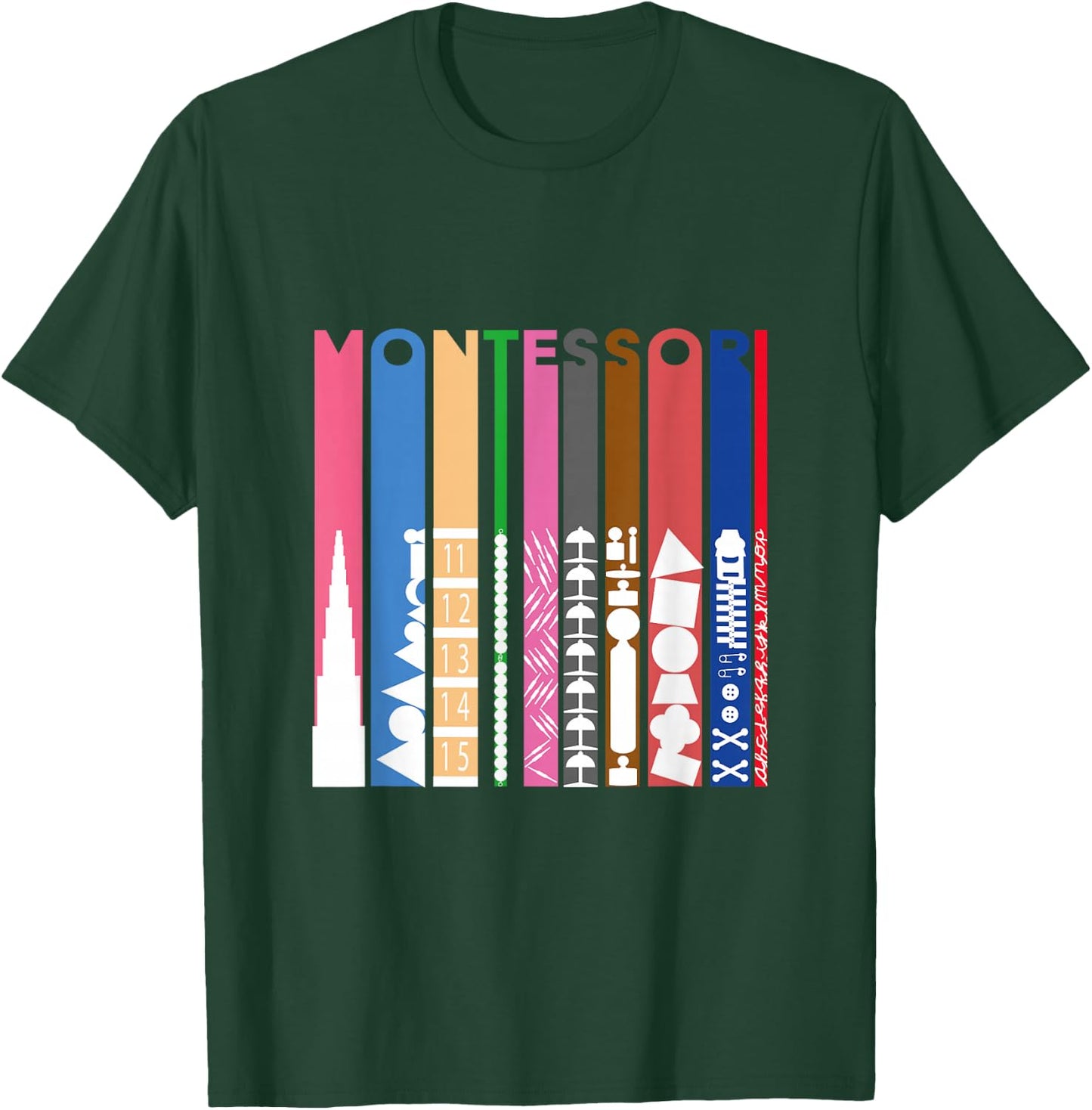 Montessori Colors T-Shirt - T-Shirt | Forest