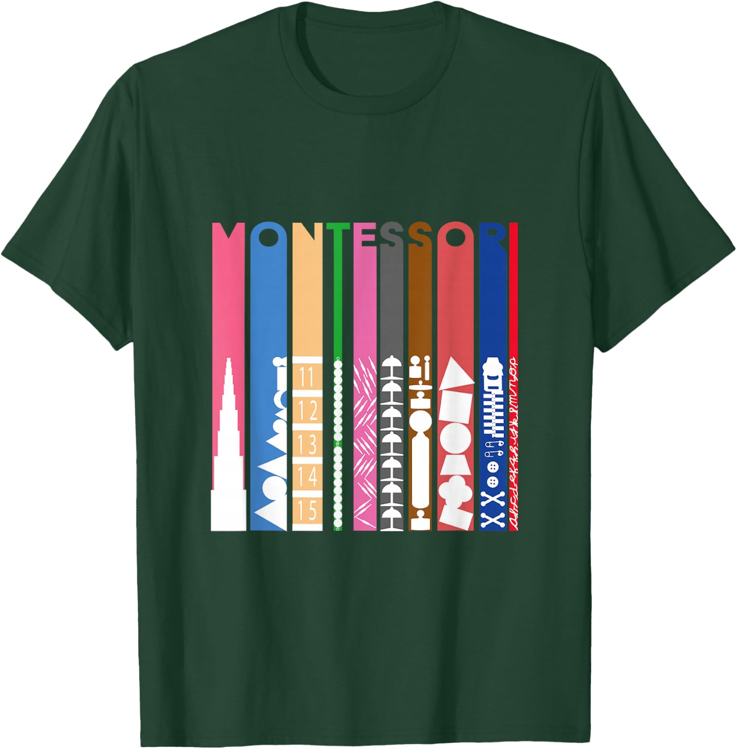 Montessori Colors T-Shirt - T-Shirt | Forest