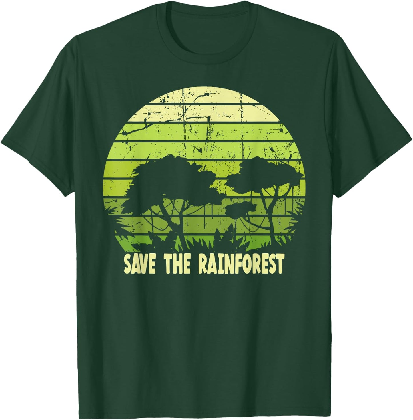 Save the Rainforest Environmental Awareness Novelty T-Shirt - T-Shirt | Forest