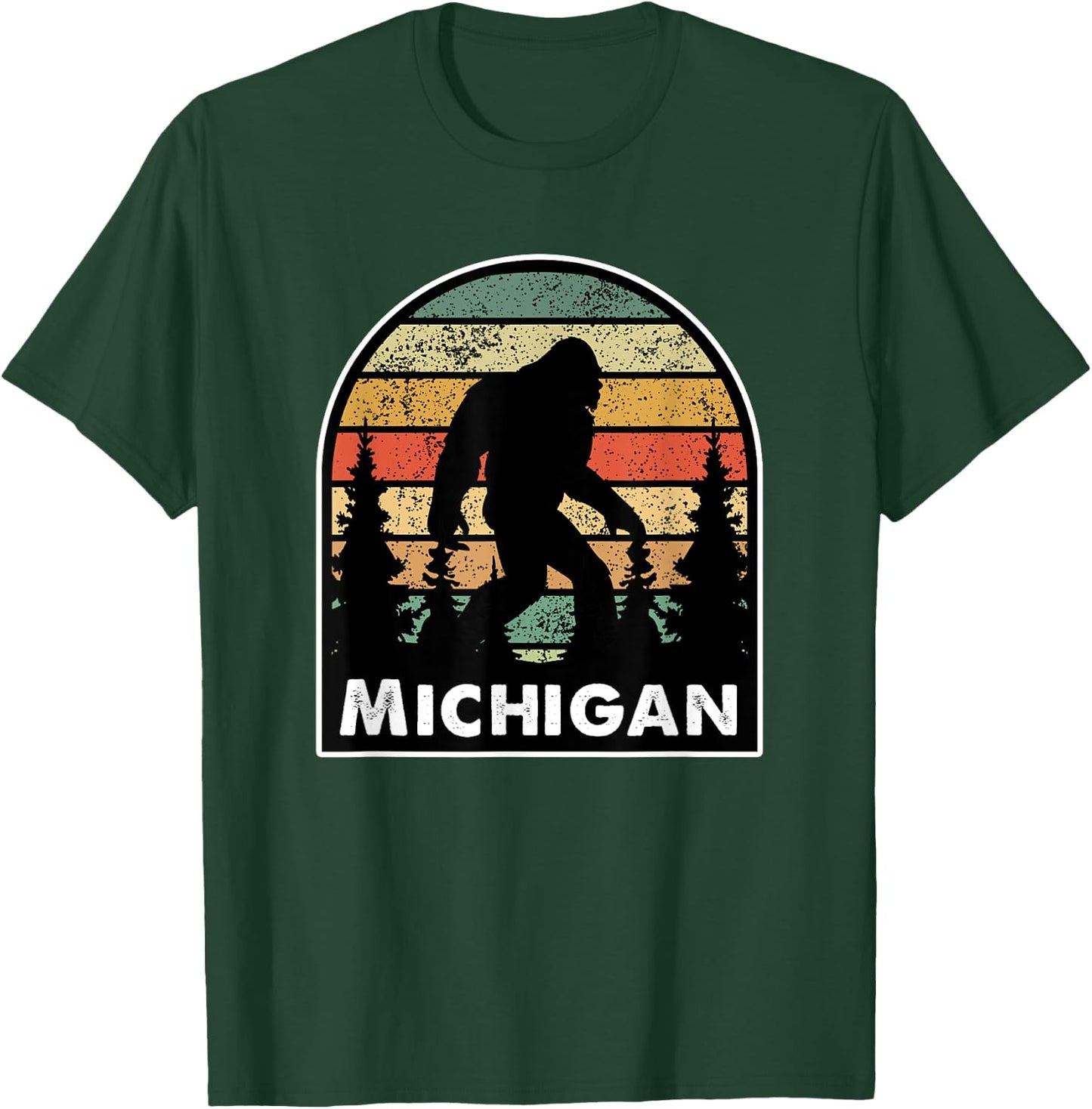 Michigan and a Bigfoot, or a Sasquatch T-Shirt - T-Shirt | Forest
