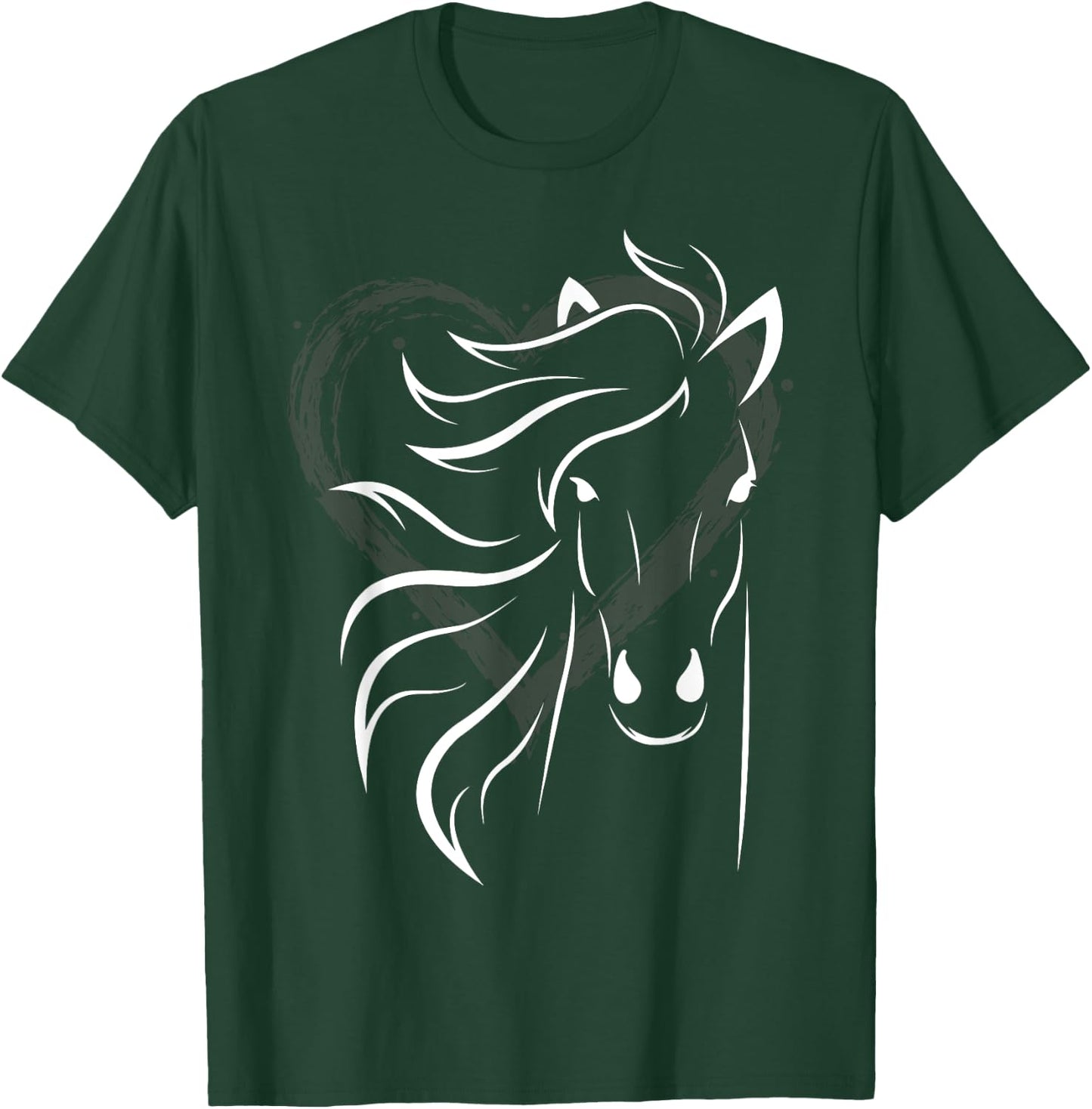 Women's horse shirt for riders and lovers of horses T-Shirt - T-Shirt | Forest