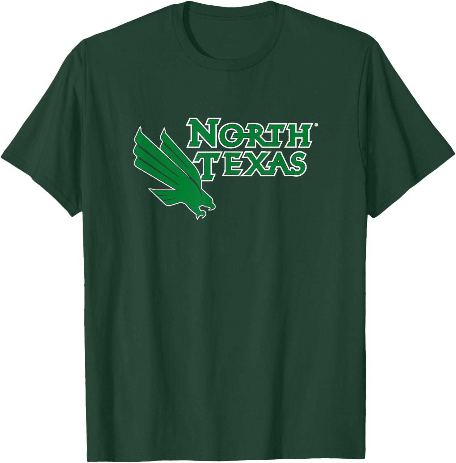 North Texas Mean Green | NCAA University of Merch | 1700EL11 T-Shirt - T-Shirt | Forest