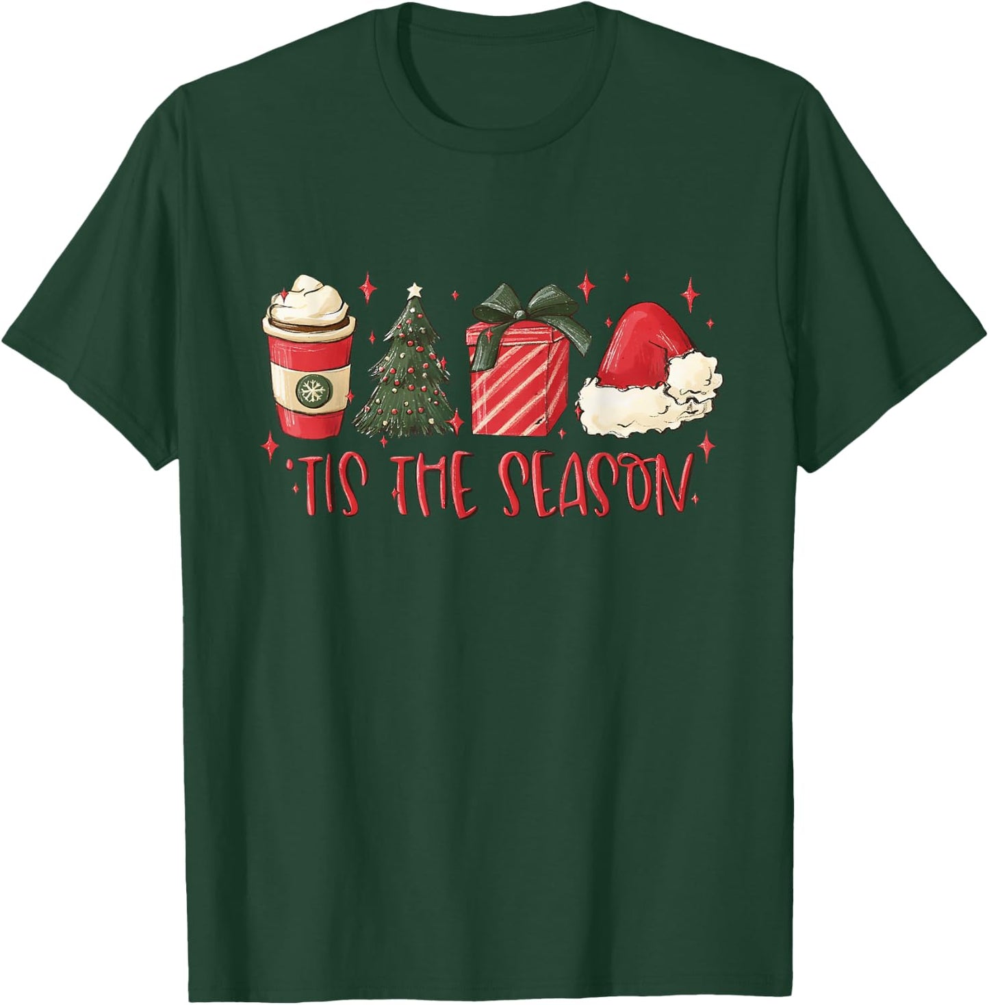 Tis The Season , Christmas Tis The Season Shirt T-Shirt - T-Shirt | Forest