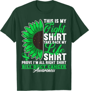 Fight Shirt I Cholangiocarcinoma Bile Duct Cancer T-Shirt - T-Shirt | Forest