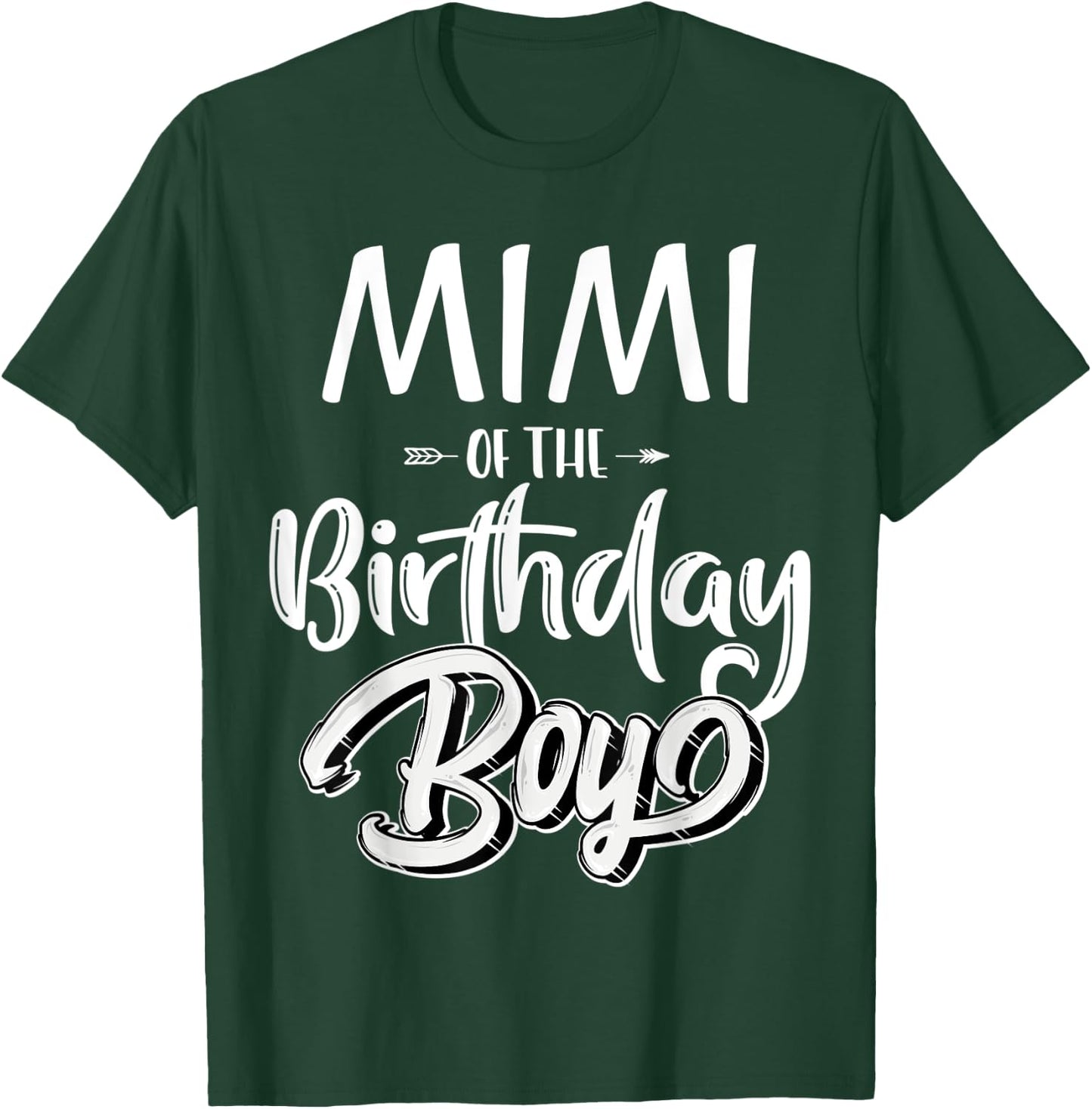 Mimi of The Birthday Boy Family Matching Party Grandma Women T-Shirt - T-Shirt | Forest